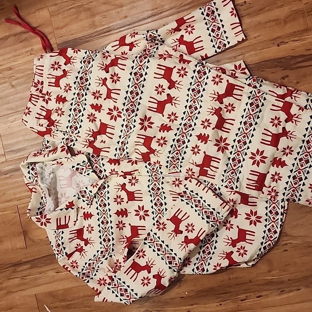 Adult Unisex Flannel Pajama Top and pants Christmas set new medium